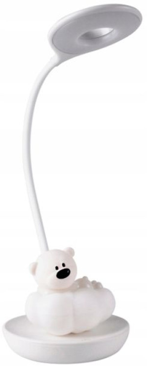 Lampka nocna biurkowa MIŚ LED 2,5W biała 32cm