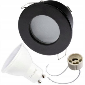 Oprawa Hermetyczna IP44 + LED GU10 5W PODBITKA