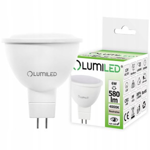 Żarówka Led Mr16 6w = 60w 580lm 12v 4000k Lumiled