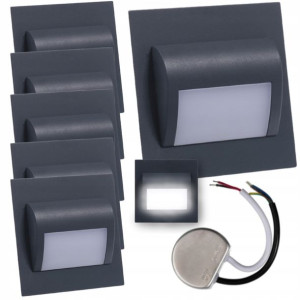 6x Oprawa Schodowa Led Neutralna + Zasilacz 10w
