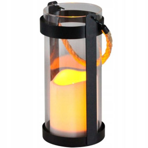 Lampa Solarna LATARENKA ogrodowa LED 21cm szklana