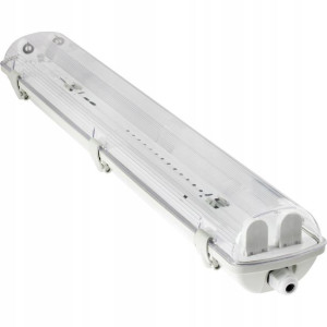 Oprawa Hermetyczna Do Świetlówek T8 G13 Do Led 2x60cm Slim Ip65 Garażowa