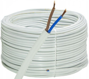 Przewód Prądowy Płaski Kabel OMYp 2x0,75 LINKA 10m