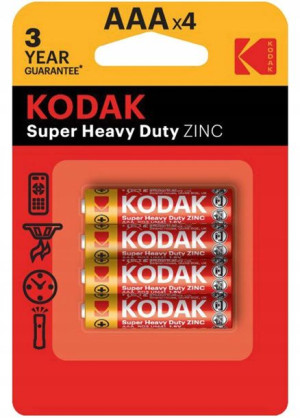 Baterie KODAK AAA LR03 MN2400 R3 Blister 4szt