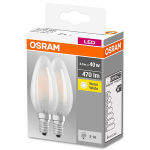 Żarówka Led E14 4w = 40w 2700k Świeca Osram 2pak