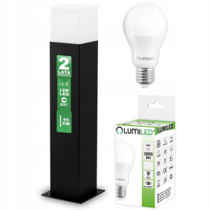 SŁUPEK OGRODOWY Lampa 44cm New York + LED 10W E27