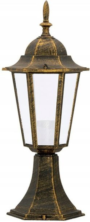 Lampa Ogrodowa Stojąca LATARNIA 42cm E27 PATYNA