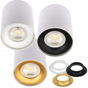 Oprawa HALOGENOWA Natynkowa TUBA LED GU10 3-KOLORY
