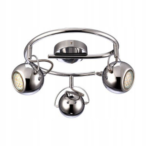 Lampa Sufitowa Żyrandol Spot 3x Gu10 Chrom