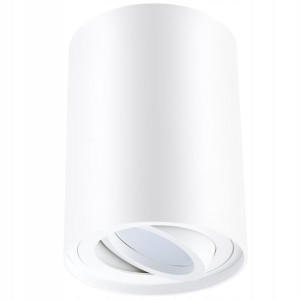 Oprawa Natynkowa HALOGENOWA SUFITOWA TUBA LED GU10 115mm BIAŁA RUCHOMA