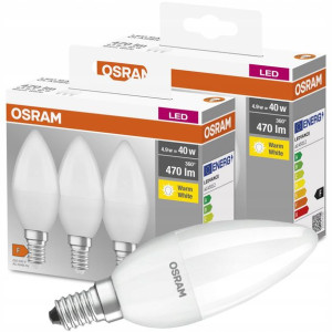 6x Żarówka LED ŚWIECA E14 5W = 40W 470lm OSRAM