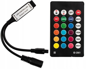 Sterowni Rgb 24 Przyciski 72w 3x2a 12v Mini +pilot