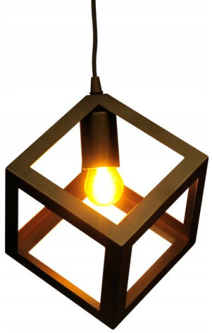 Lampa Wisząca Sufitowa GEOMETRYCZNA CZARNA 150cm