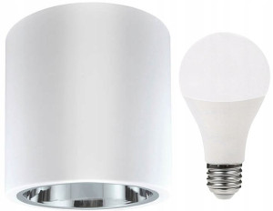 Zestaw Oprawa sufitowa SPOT 17cm + Żarówka 10W E27
