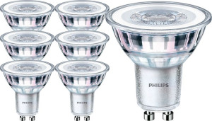 7x Żarówka Led Halogen Gu10 4,6w 50w Philips 2700k