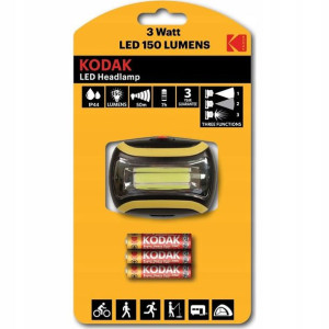 Latarka czołowa LED HEADLAMP 70lm 1LED+3xAAA KODAK