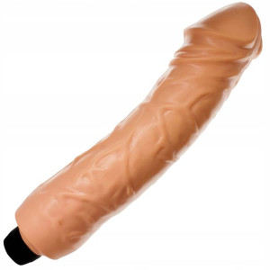 Wibrator, duży, gruby penis z żyłami, 35 cm