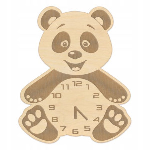 MIŚ PANDA zegarek dla dziecka - ruchome wskazówki