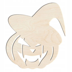 Drewniana ozdoba decoupage na halloween H002 20cm