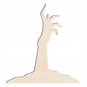 Drewniana ozdoba decoupage na halloween H015 20cm