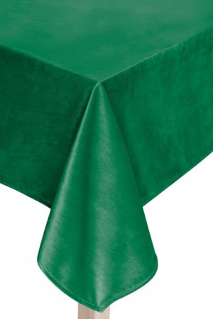 Obrus Bieżnik na Stół Welur SOFT Zielony 60x120
