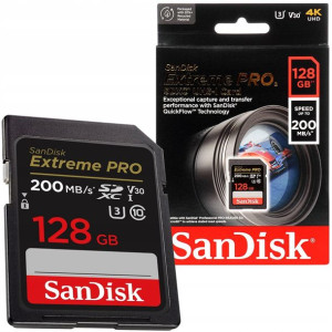 Karta Sandisk Extreme Pro Sdxc 128gb 200/90 Mb/s