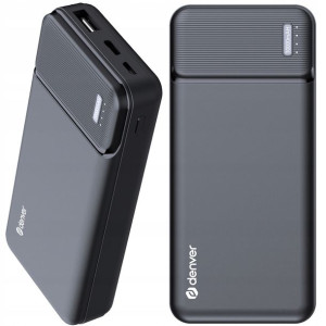 Powerbank 10000 mAh LED z kablem MicroUSB DENVER