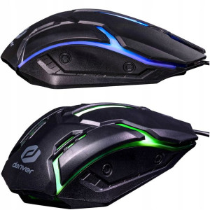 Denver Mysz Myszka Gamingowa Komputerowa Led Rgb