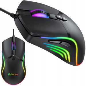Denver Mysz Myszka Gamingowa Komputerowa 6400 Dpi