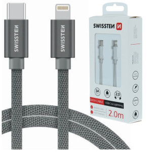 SWISSTEN Kabel do ładowania USB-C Lightning 2m 3A