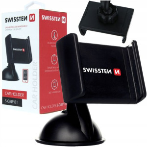 Uchwyt do telefonu na szybę obrotowy 360° SWISSTEN