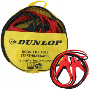 Kable rozruchowe przewody DUNLOP 3m 16mm 220A