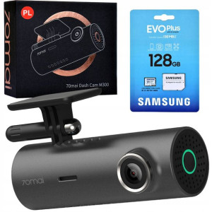 70mai M300 język PL+ karta SAMSUNG EVO Plus 128 GB