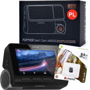 Kamera samochodowa 70mai A800S 4K + karta 64GB
