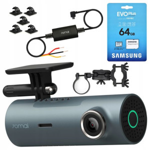 70mai M300 Język Pl + Uchwyt + Adapter Up02 + 64gb