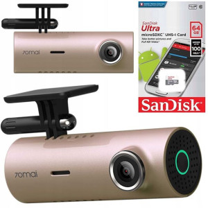 70mai M300 język PL + karta SANDISK 64 GB 100 MB/s