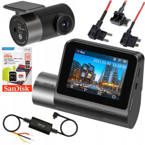 Wideorejestrator 70mai A500S PRZÓD TYŁ+ 32GB+ ACC