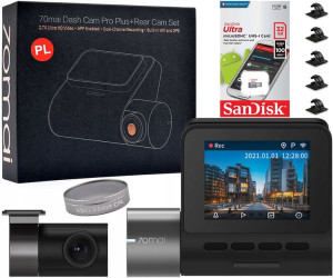 Kamera 70mai A500S PRO PLUS + tylna + CPL + 32GB