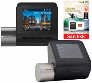 Wideorejestrator KAMERA 70mai A500S + karta 64GB