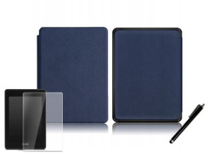 ETUI KINDLE Touch 10 Pokrowiec GRANATOWY + FOLIA