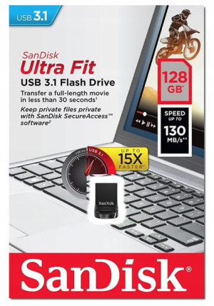 PENDRIVE Sandisk USB 3.1 ULTRA Fit 128GB 130MB/s