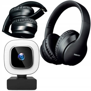 Słuchawki Toshiba Bt166h + Kamerka Internetowa Usb