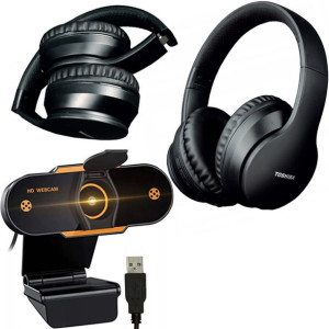 Słuchawki Toshiba Bt166h + Kamerka Internetowa Usb