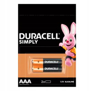 Baterie Alkaliczne Zestaw 2 Szt Aaa Lr03 Duracell