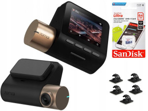 70mai LITE kamera do auta +Sandisk 64GB +5 KLIPSÓW