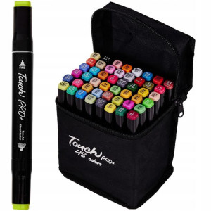 Markery Alkoholowe Touch Cool Pro+ Zestaw 48 Sztuk