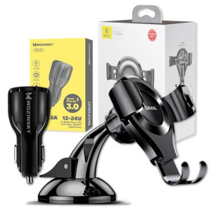 Uchwyt Samochodowy Baseus Ładowarka Usb Qc3.0 Tel