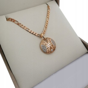 Złoty Naszyjnik Grecki 45cm 18k Gwarancja Prezent