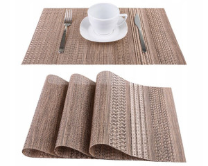 Podkładka na Stół pod Talerze Boho Brązowa 30x45