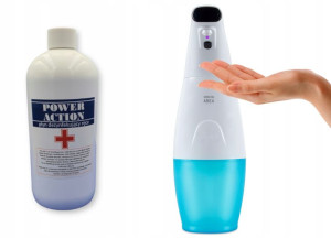 Płyn Do Dezynfekcji 500ml + Automatyczny Dozownik